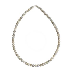 Collier Spectrolite - Pierres boules 6mm