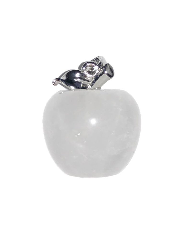 pendentif cristal de roche pomme