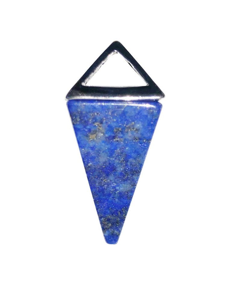 pendentif lapis lazuli pyramide argent