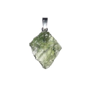 Pendentif Moldavite - Pierre brute