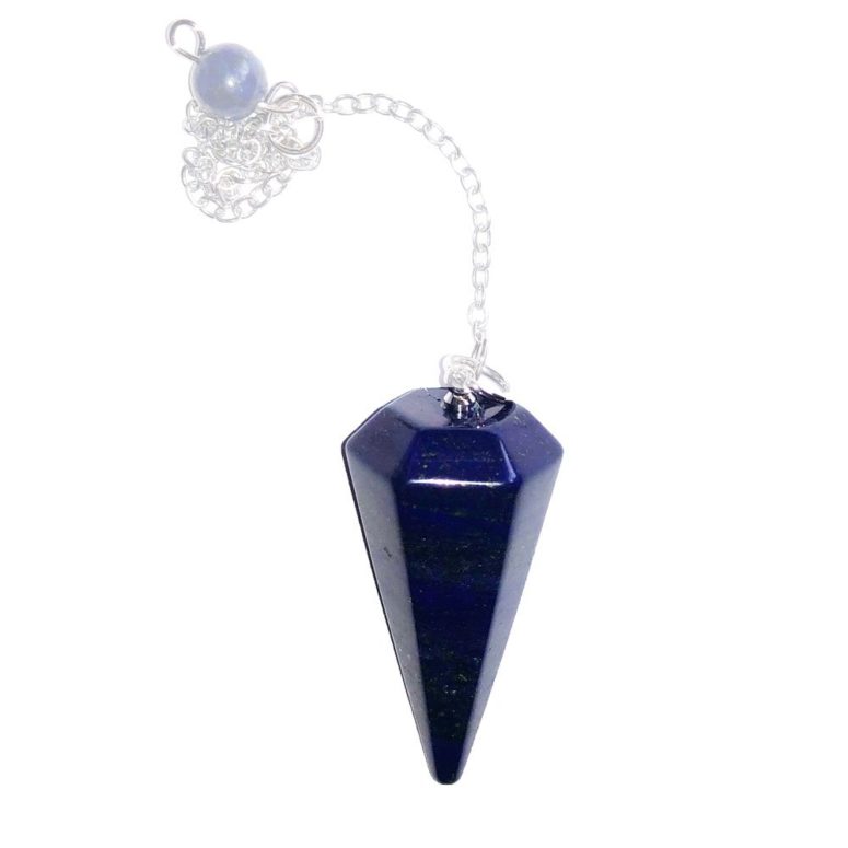 pendule lapis-lazuli hexagonal