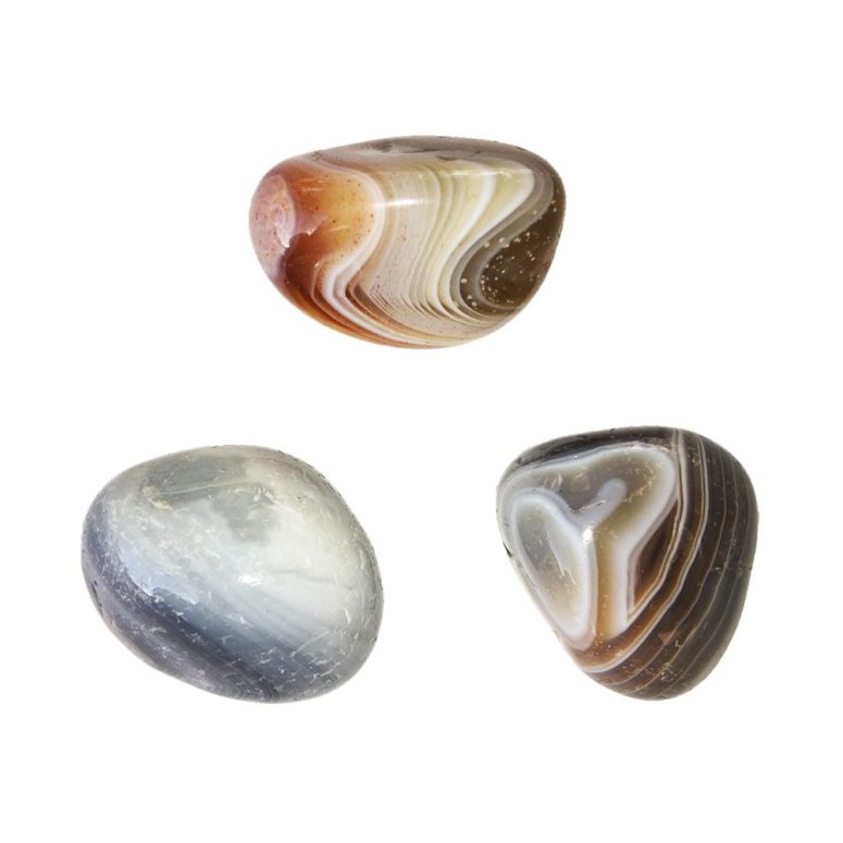 pierre roulée agate du botswana