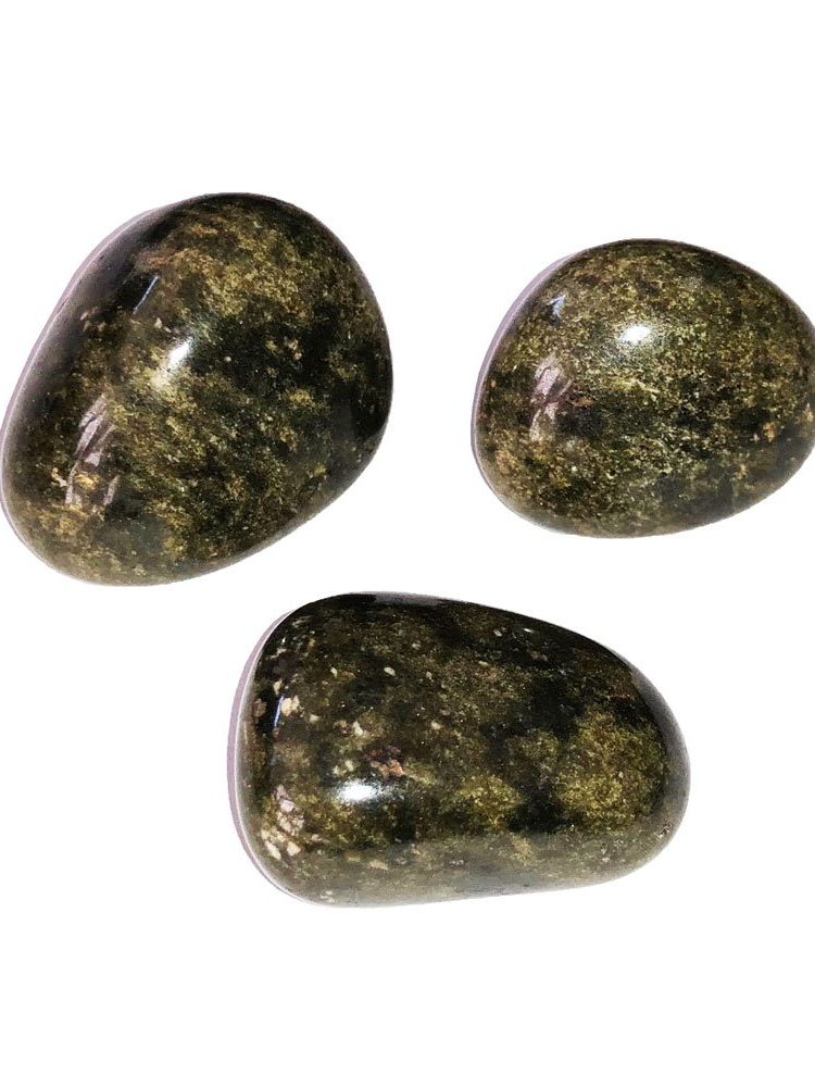 pierre roulée epidote