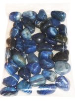 sachet pierres roulées agate bleue 1kg