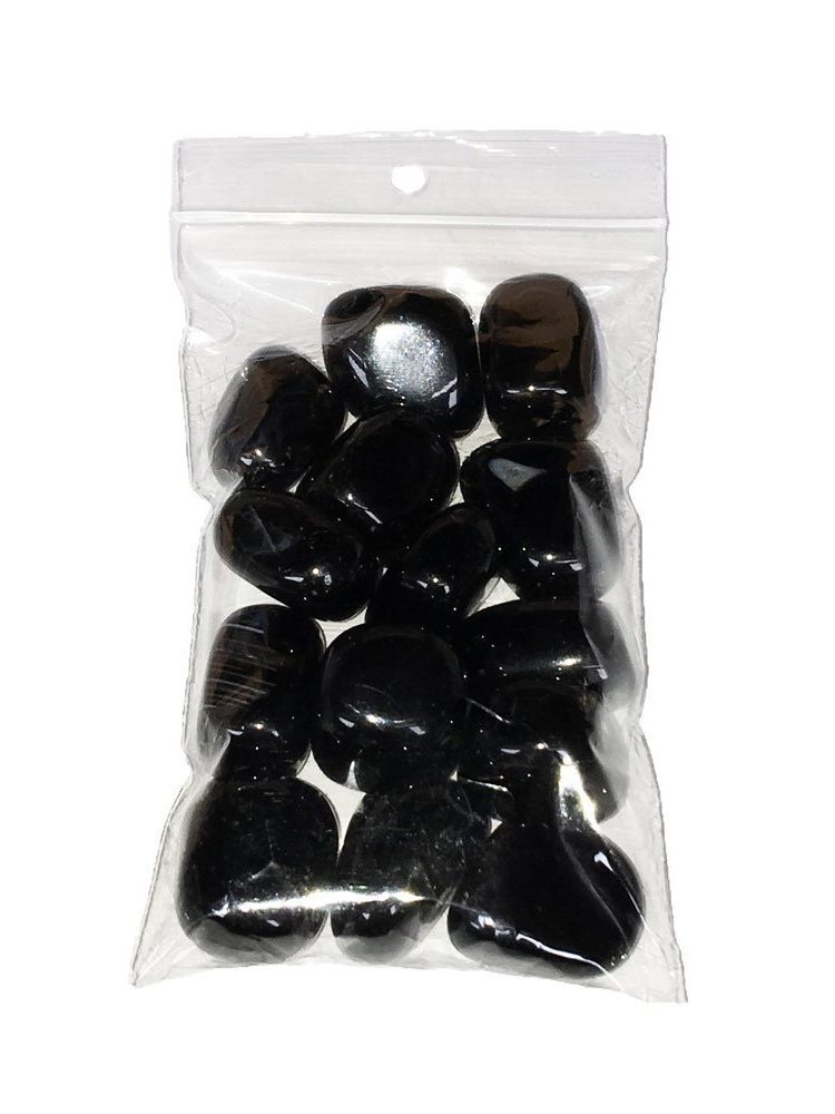 sachet pierres roulées agate noire 250grs