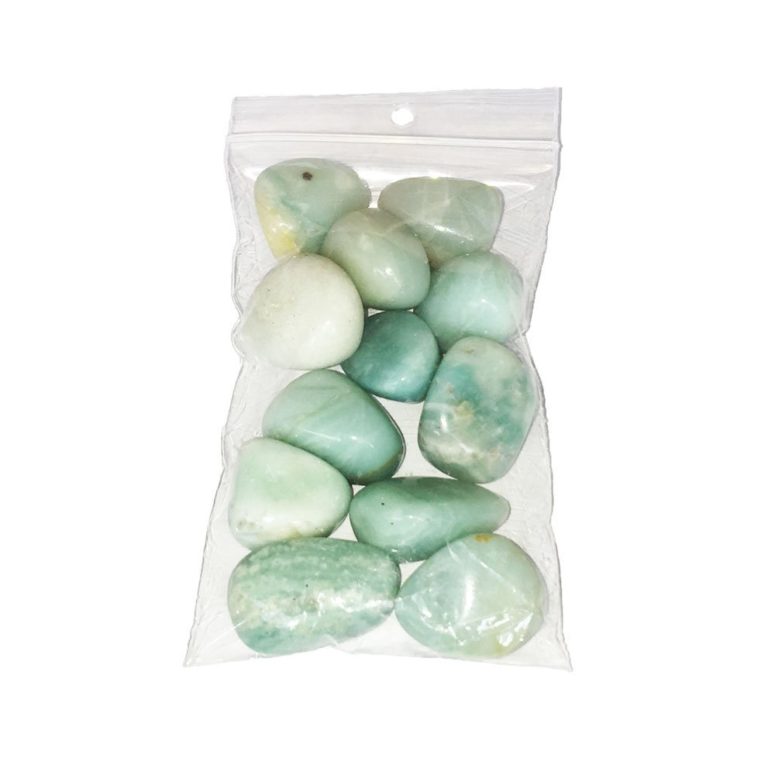 sachet pierres roulées amazonite 250grs