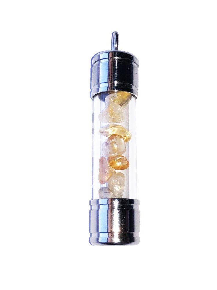 pendentif citrine tube