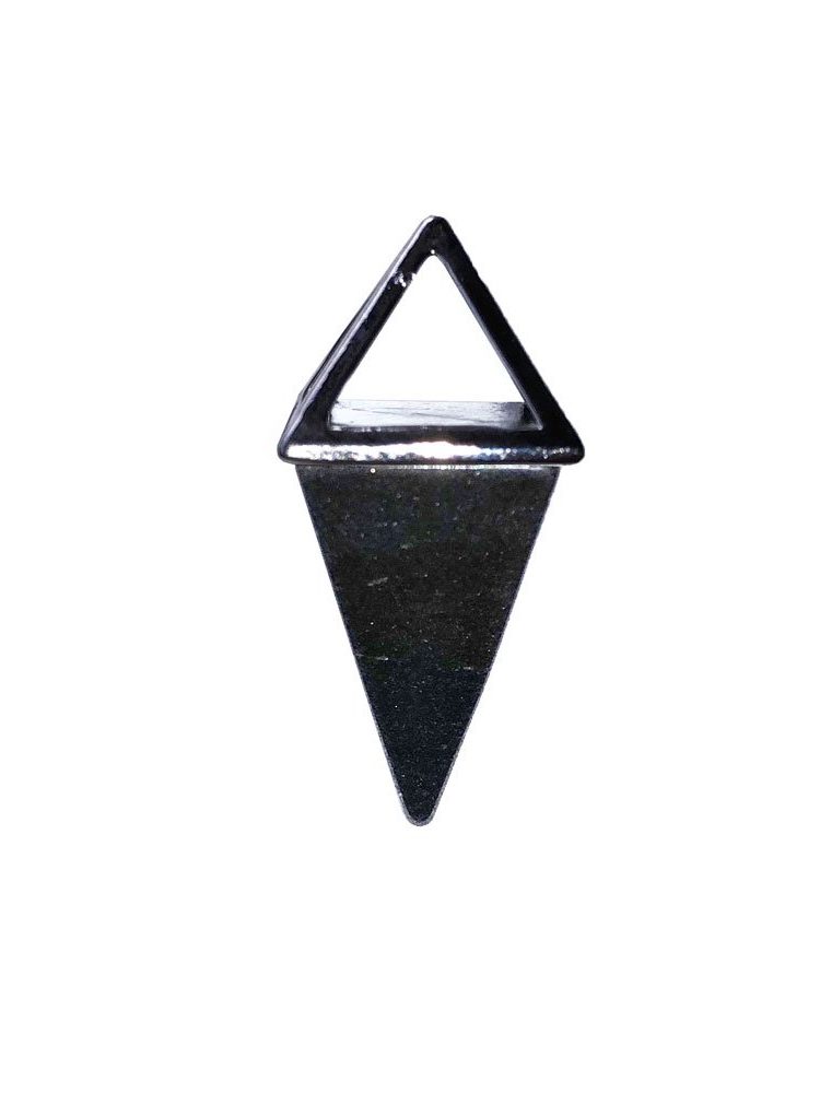 pendentif hématite pyramide argent