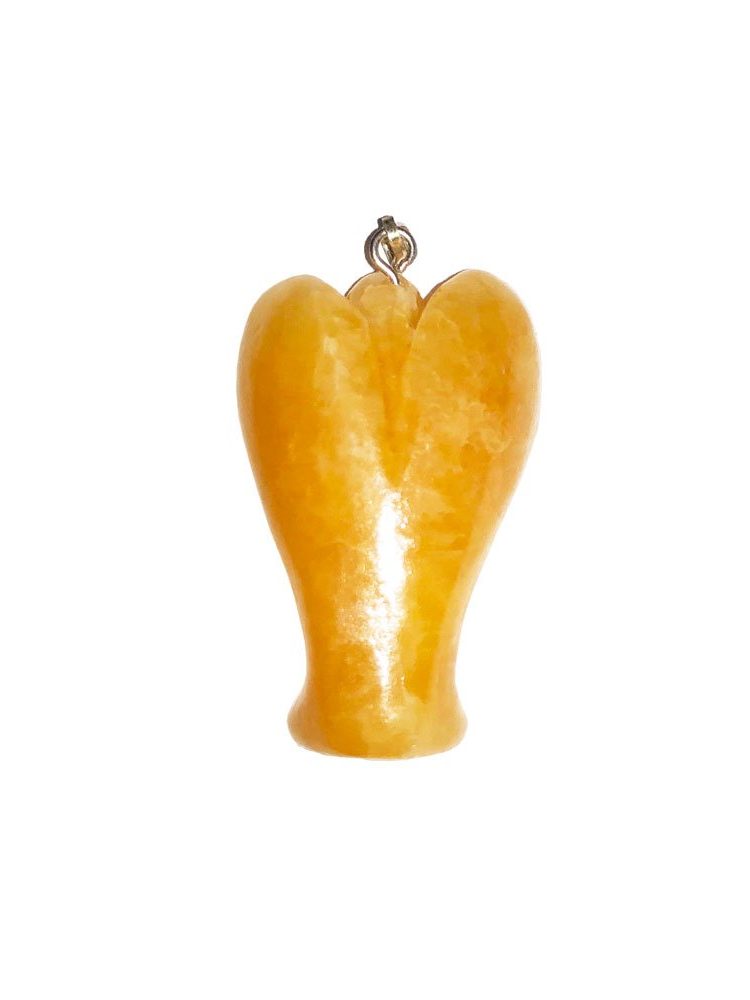 pendentif calcite orange ange
