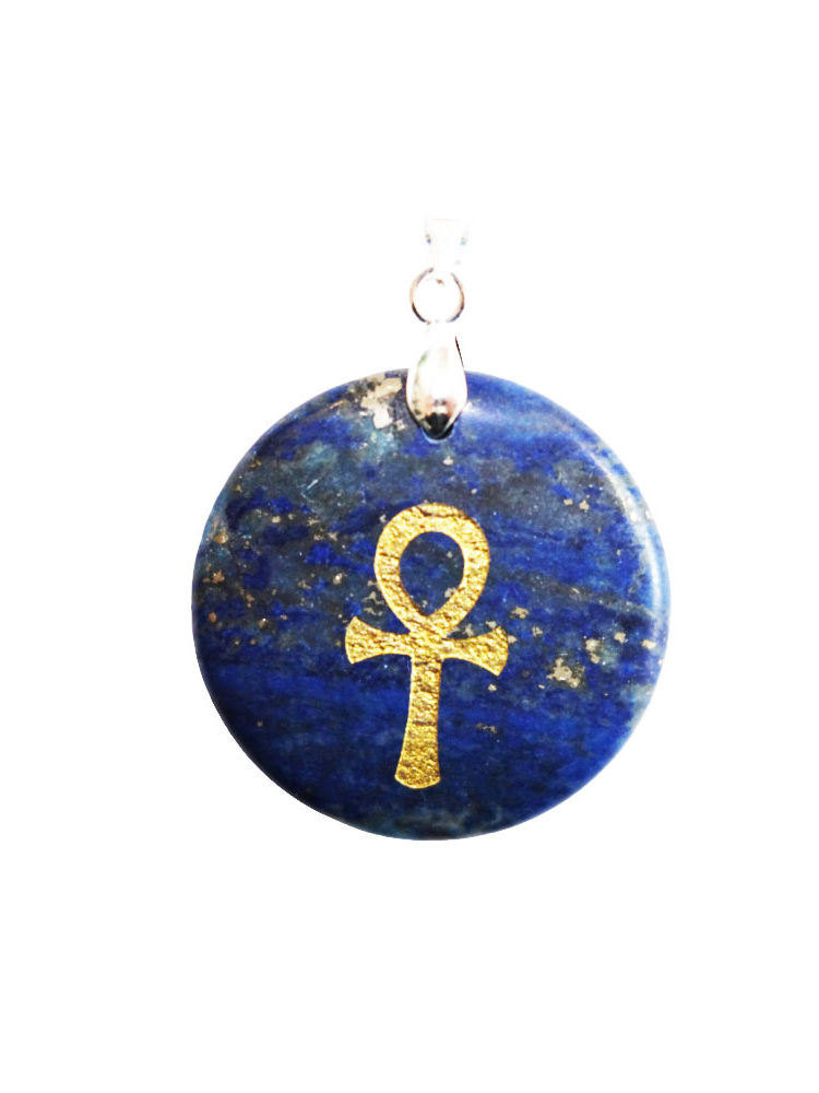 pendentif lapis lazuli croix égyptienne