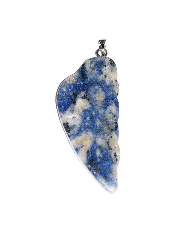pendentif sodalite aile d'ange