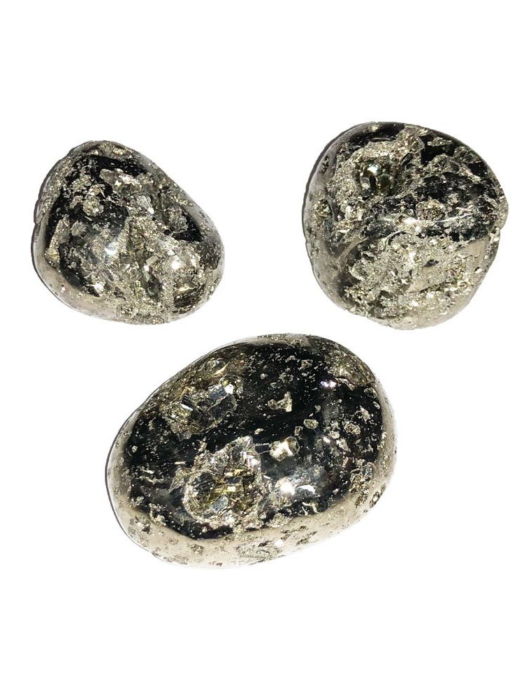 pierre roulée pyrite du pérou