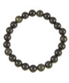 Bracelet Obsidienne noire - Pierres boules 8mm