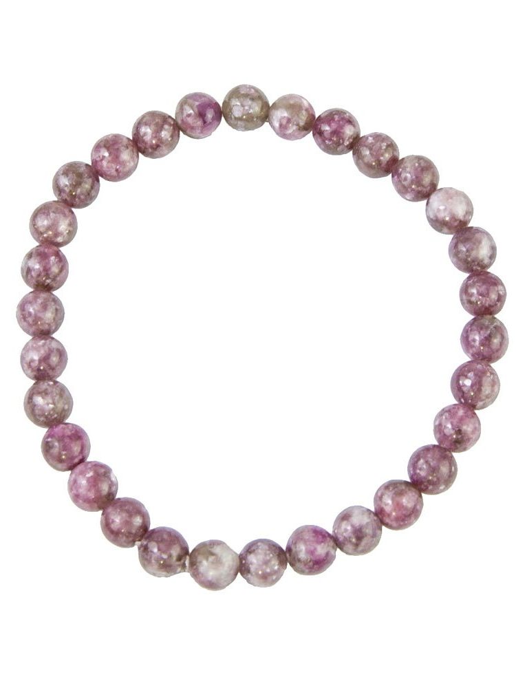 bracelet tourmaline rose pierres boules 6mm