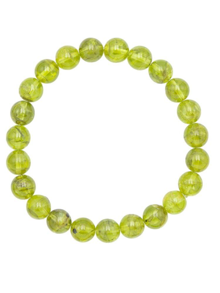 Bracelet chrysolite 8mm