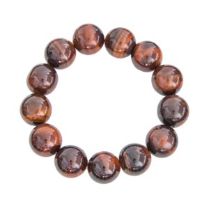 Bracelet Oeil de boeuf - Pierres boules 14mm